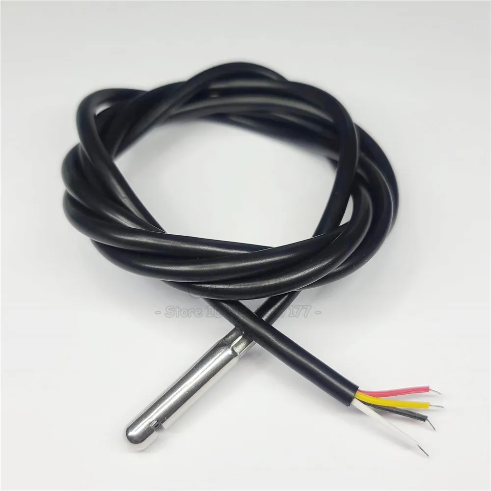 SHT20 SHT30 SHT40 Sensor de temperatura Digital 100CM Cable de sonda del Sensor de humedad impermeable 304 cabeza de acero inoxidable I2C 3,0 MM - imagen 5