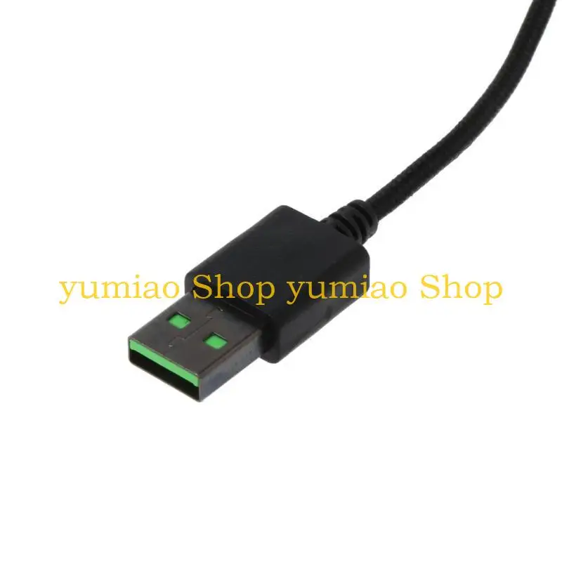 587B 1 pieza repuesto ratón para juegos línea USB para línea trenzada nailon duradera resistente - imagen 5