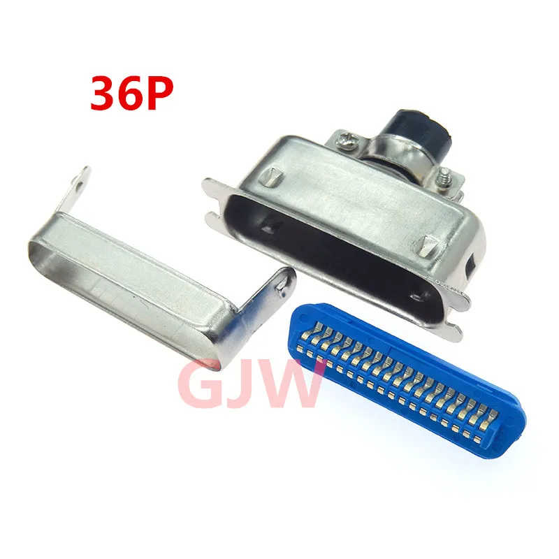 Conector centrónico de soldadura macho serie 57, 1 piezas, CN14/24/36/50P, adaptadores de montaje de Cable de impresora de ordenador con cubierta metálica - imagen 5