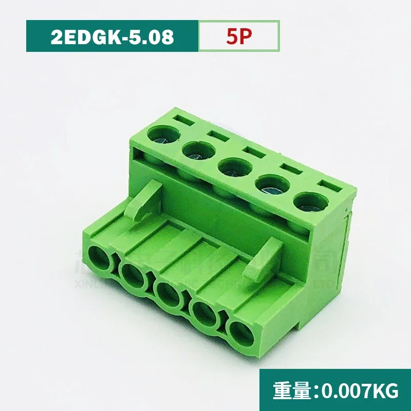 Bloque de terminales enchufable, enchufe PCB, 2edgk-5.08mm, 2P3P10P12P14P16P-24P - imagen 5