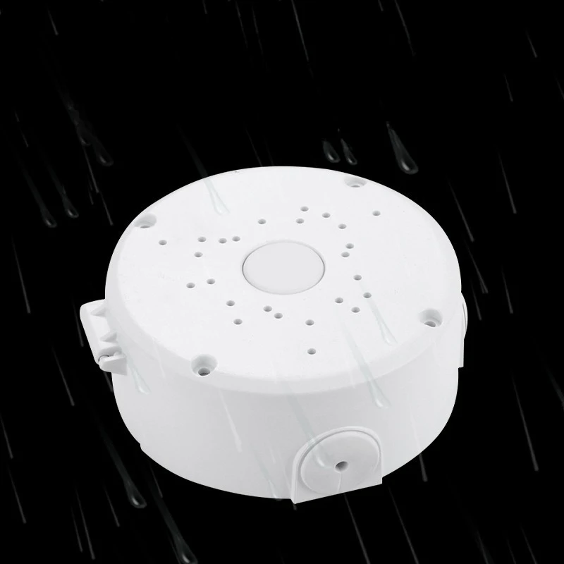 Soporte de vigilancia Universal, disco redondo oculto, cámara de gran capacidad, caja impermeable, organizador de cables, 4 Uds. - imagen 4