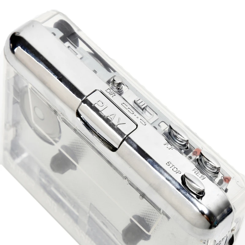 Reproductor de Cassette portátil, grabadora de cinta a Mp3, totalmente transparente para carcasa, puerto USB/tipo C, cinta de formato MP3 Pl - imagen 5