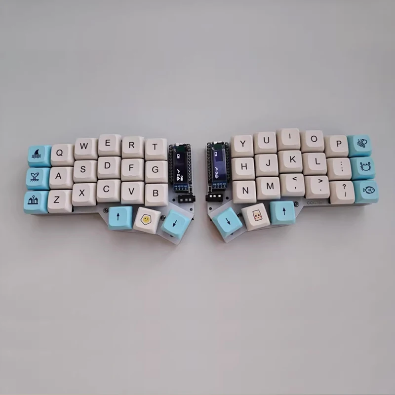 Crone Crkbd-teclado dividido inalámbrico, modo único/doble, Firmware RGB Zmk, teclado dividido personalizado, 42 teclas, teclado de programación DIY - imagen 2