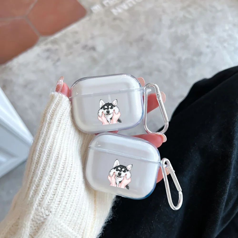 Funda de auriculares suave de TPU pintada con animales para Apple Airpods 4 Airpods Pro 3 2 1 Airpods4 Pro3 Pro2 funda protectora transparente - imagen 2