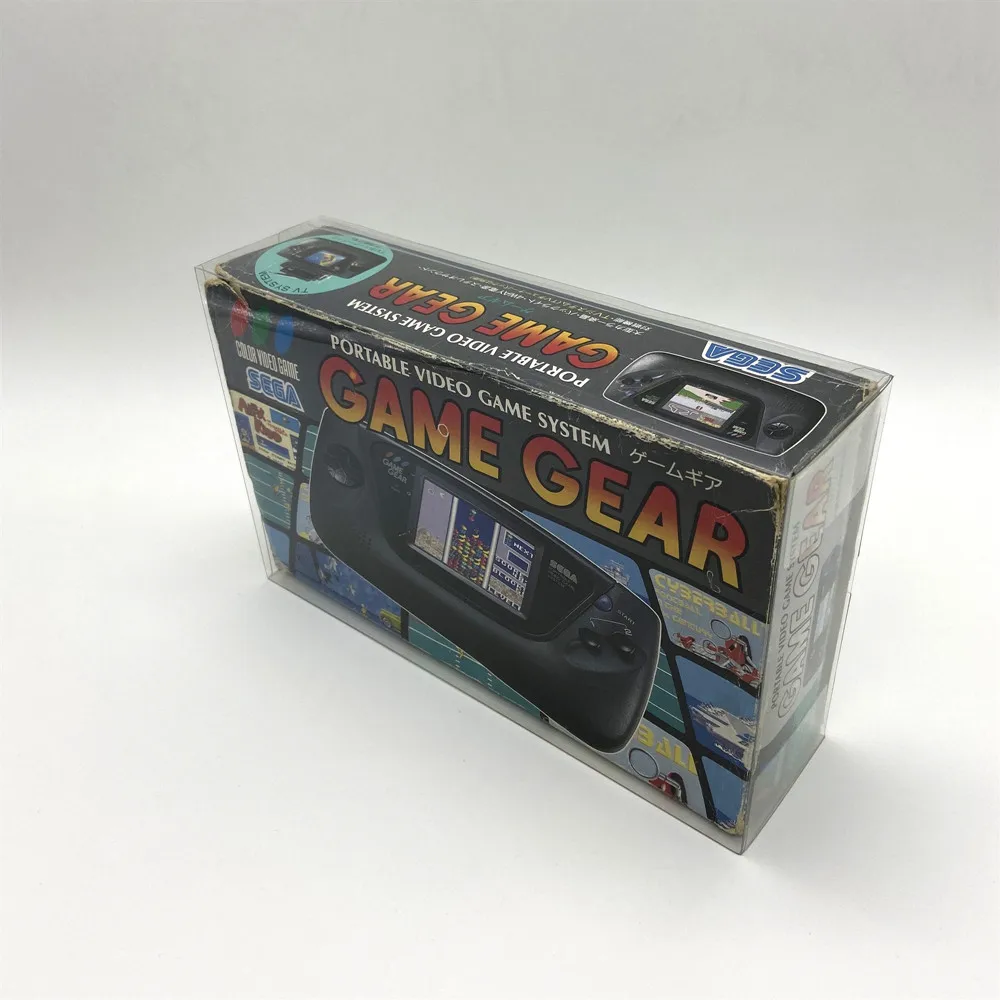 Protector de caja transparente para SEGA/GAME GEAR/GG, caja de almacenamiento TEP, estuche de exhibición transparente para JPN - imagen 2