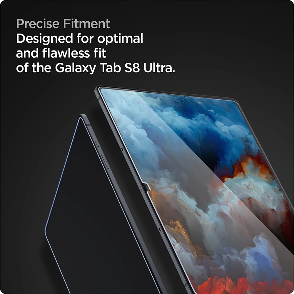 Protector de pantalla de vidrio templado a prueba de arañazos para Samsung Galaxy Tab S8 Ultra 14,6, LTE, Wifi Tab S8 Plus, S7 FE, 12,4 pulgadas, 2 uds. - imagen 3