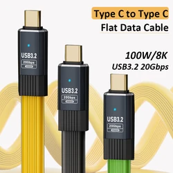 Cable USB-C Thunderbolt 3 8K PD100W Carga Rápida para iPhone 16 Pro