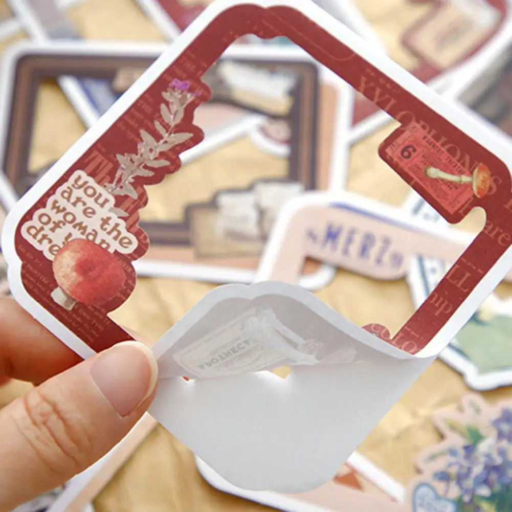 Pegatina autoadhesiva de Color brillante para manualidades, pegatina de diario de larga duración, accesorios de papelería - imagen 5