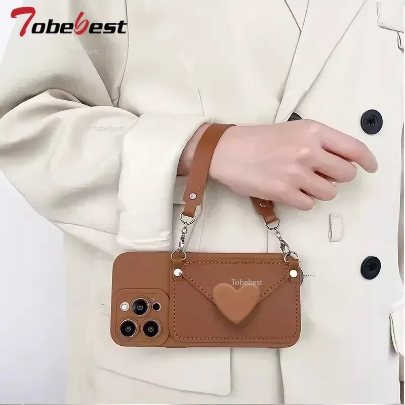 Funda de cuero con correa de mano y cordón cruzado para Xiaomi POCO X7 Pro Redmi Turbo 4 3 - imagen 5