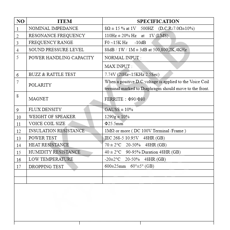 KYYSLB 80W 8ohm Unidad de accionamiento de altavoz de rango completo de 5 pulgadas Marco de aluminio para altavoces de audio domésticos para altavoz de audio de coche - imagen 5