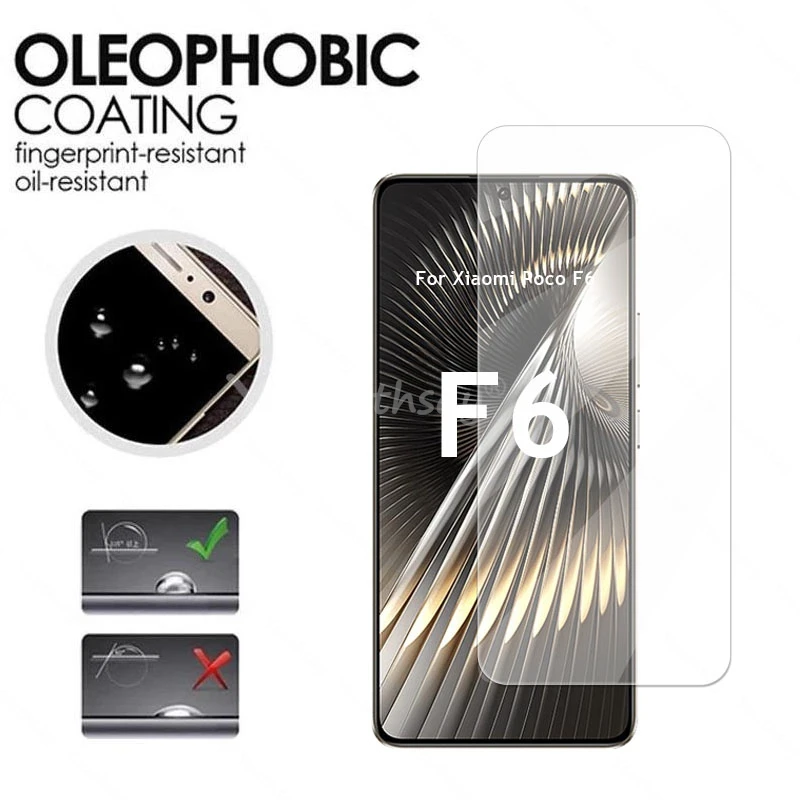 For Xiaomi Poco F6 Glass Poco F6 Tempered Glass Phone Screen Protector Tempered Film 9D Camera Film Poco F6 Glass - imagen 2