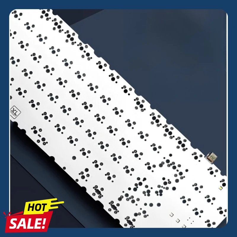 Hiney H80 PCB de intercambio en caliente personalizado F1-8X soldadura sin ranura RGB luz inferior a través de cambio de llave accesorios de teclado de oficina para juegos