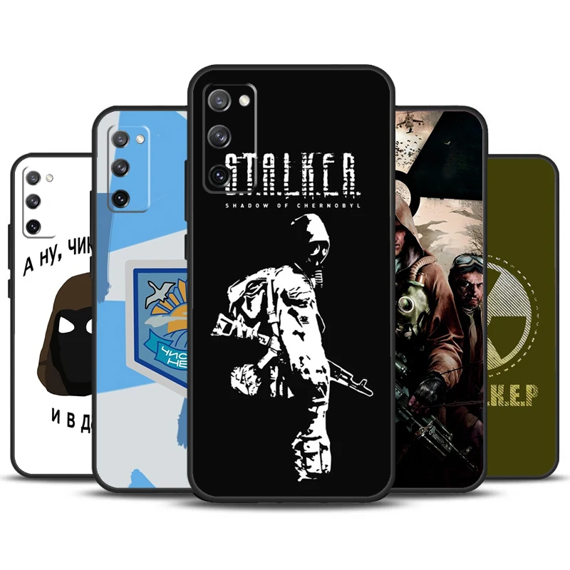 Funda de juego de cielo transparente Stalker para Samsung Galaxy, S23 Ultra, S22 Plus, S20, S21 FE, S8, S9, S10, Note 10, 20, S24, Ultra