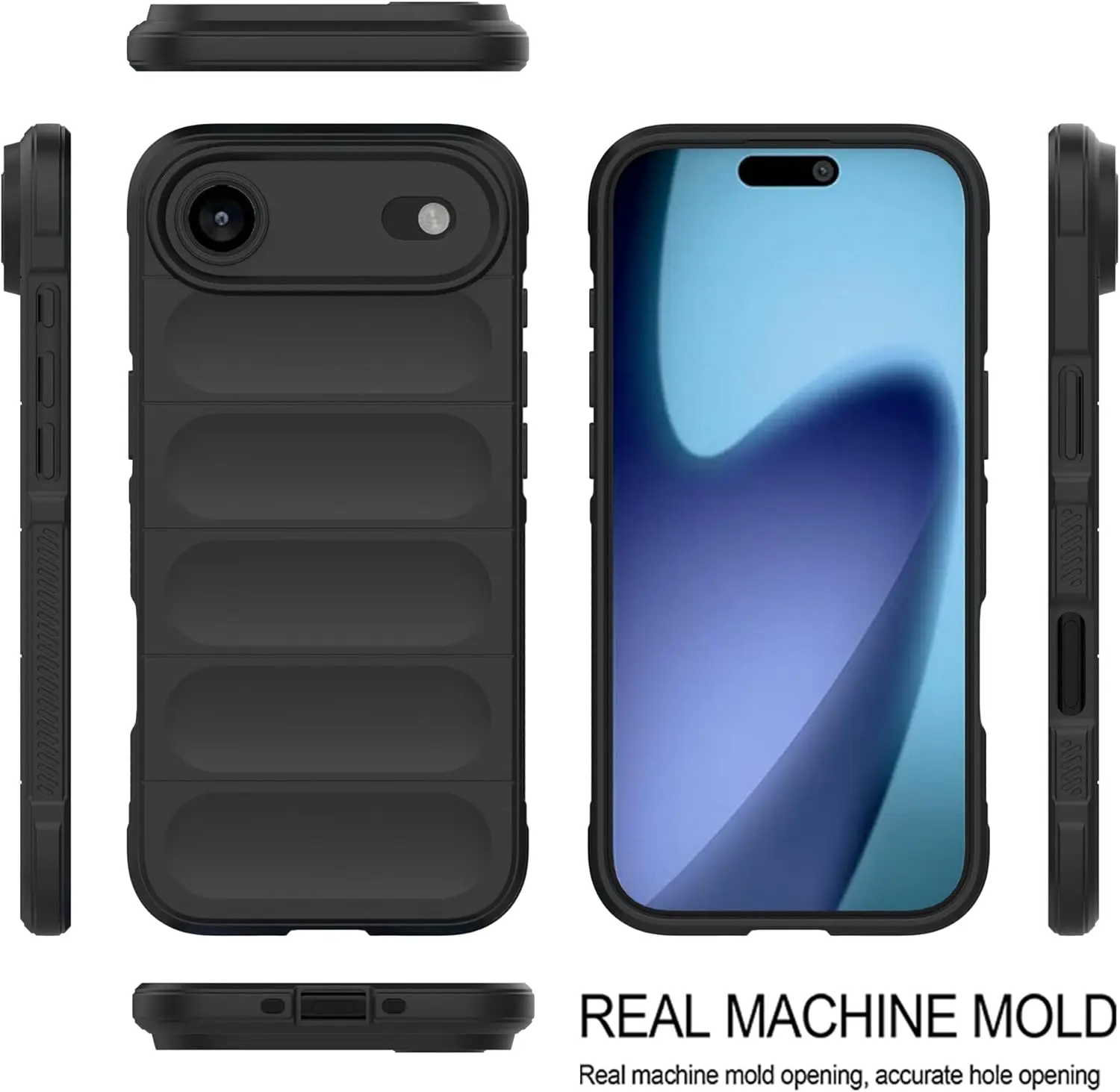 Funda de silicona Flexible con sensación de piel suave para Apple iPhone 17 Air 17 Pro Max, funda protectora a prueba de golpes - imagen 3