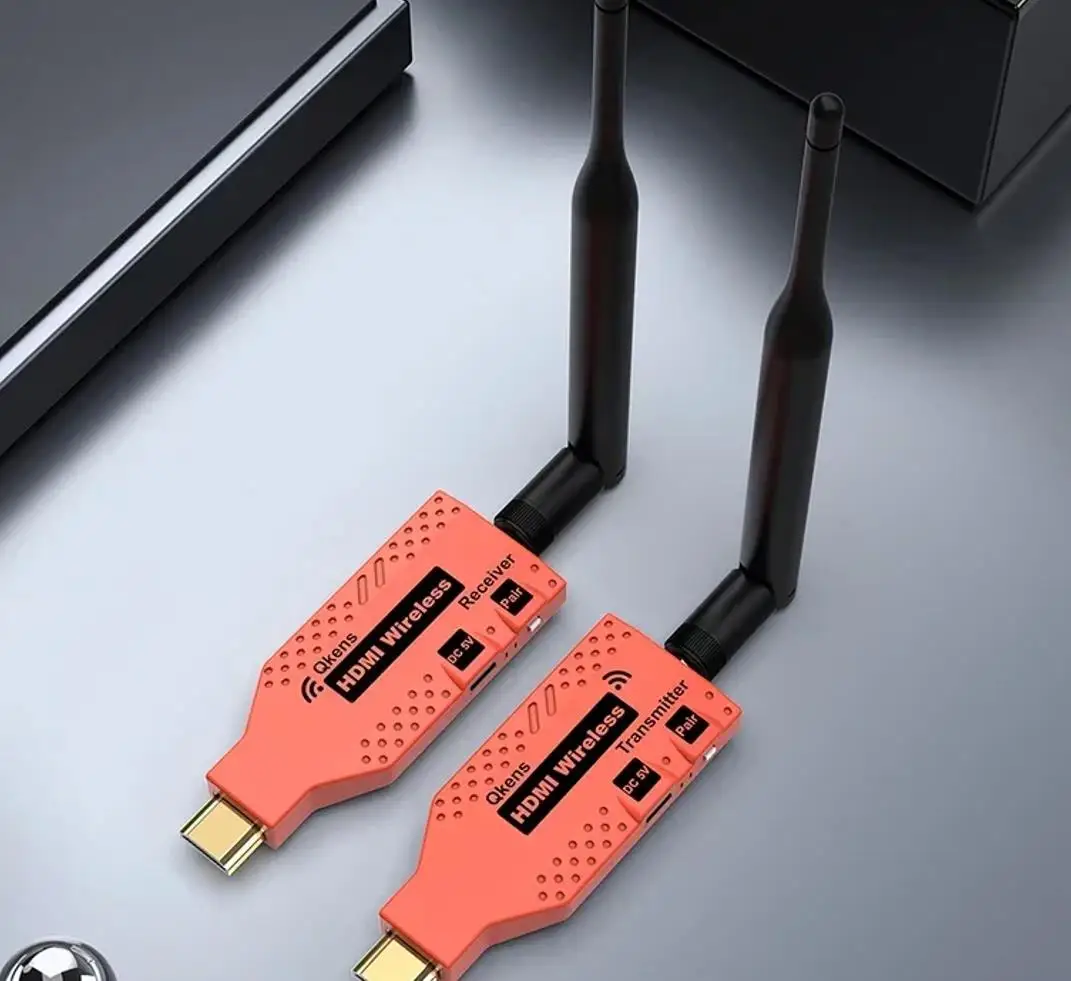 Adaptador de pantalla extensor HDMI inalámbrico de 100M transmisor y receptor de vídeo 2 3 4 TV compartido para cámara portátil a Monitor de proyector - imagen 4