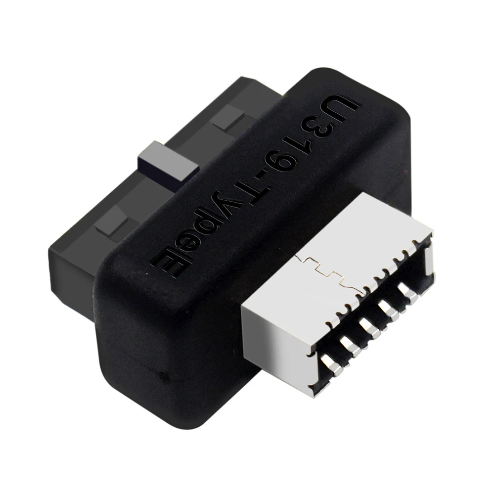 Nku-Adaptador de Panel frontal USB 3,0, conector Vertical interno hembra tipo E de 19 pines para placa base de ordenador de escritorio - imagen 2