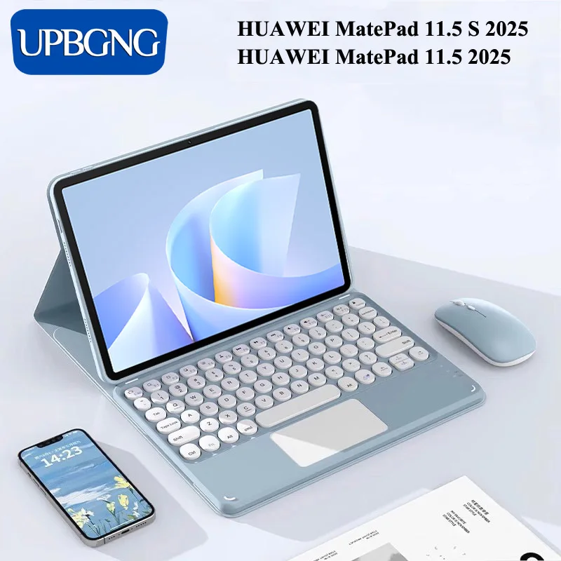 Para Huawei Matepad 11.5S 2025 11,5 funda desmontable inalámbrica Bluetooth tabletas teclado soporte Folio cubierta para Huawei Matepad 11,5