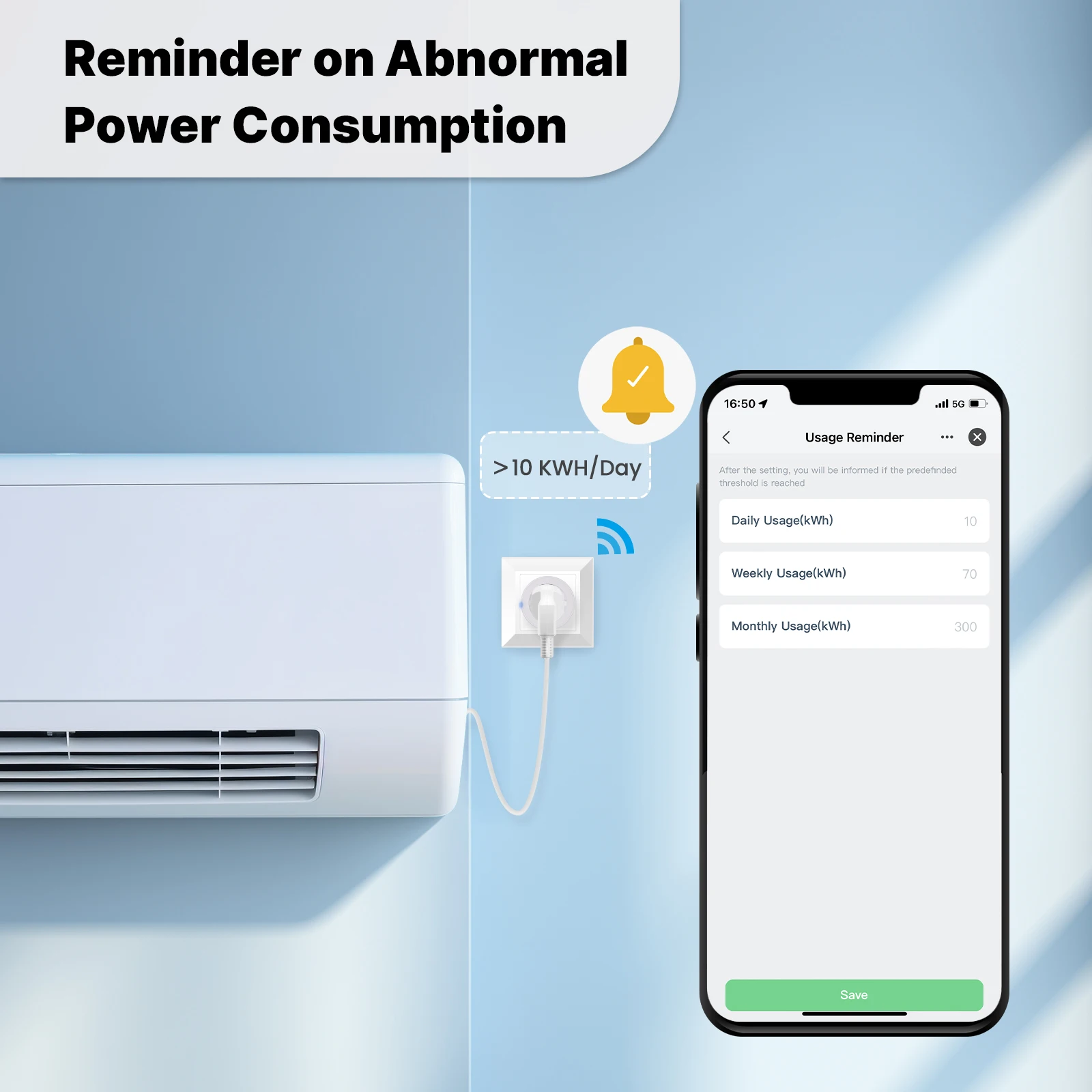 MOES-enchufe inteligente UE/EE. UU./Reino Unido, enchufe WiFi con temporizador de 15/16A, Monitor de potencia, compatible con TUYA, Apple, Homekit con Google Home, Alexa - imagen 4