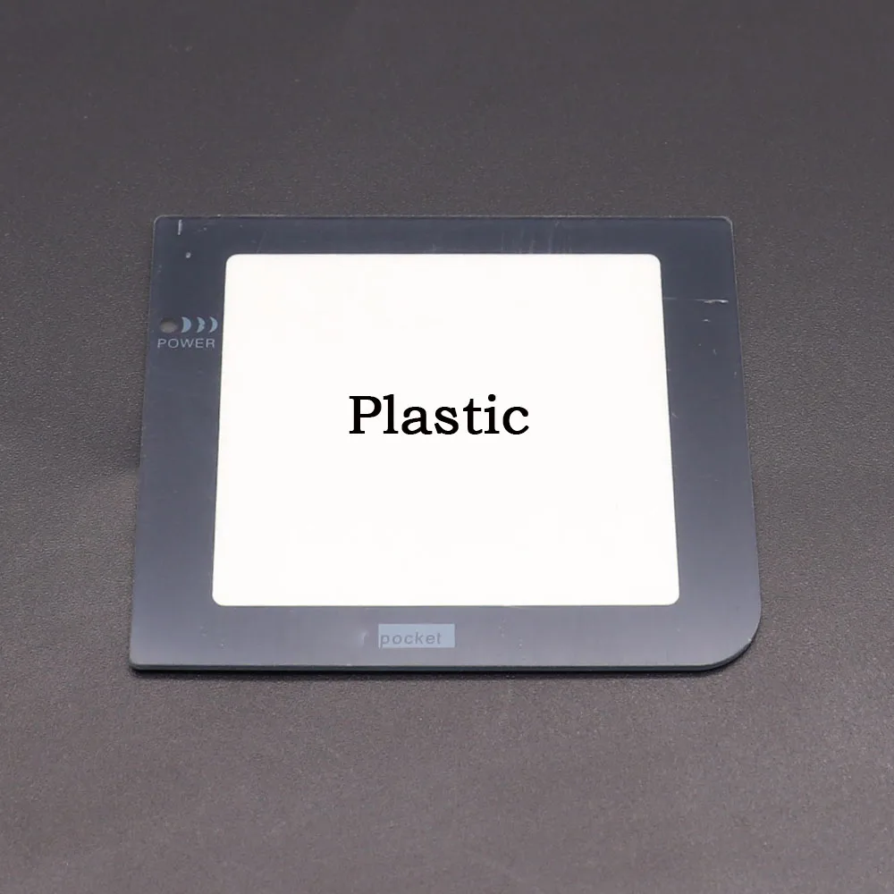 Lente de pantalla de plástico y vidrio para Gameboy Pocket GBP Protector de lente de pantalla con/sin orificio para lámpara de luz - imagen 4