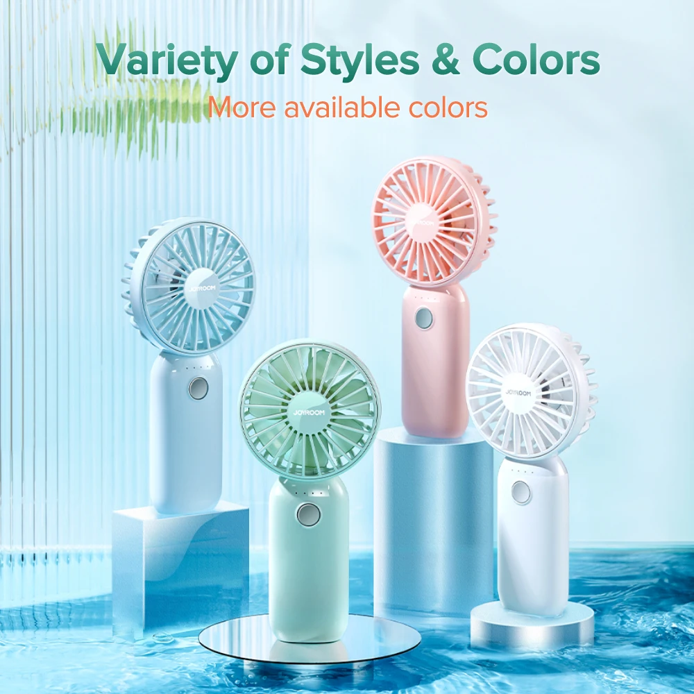 Miniventilador de mano USB para el hogar, oficina y exteriores, refrigeración de escritorio con Base de 3 modos, batería recargable portátil, 10000mAh