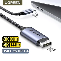 Cable UGREEN USB-C a DisplayPort 8K 1.4 – Compatible Thunderbolt 3/4
