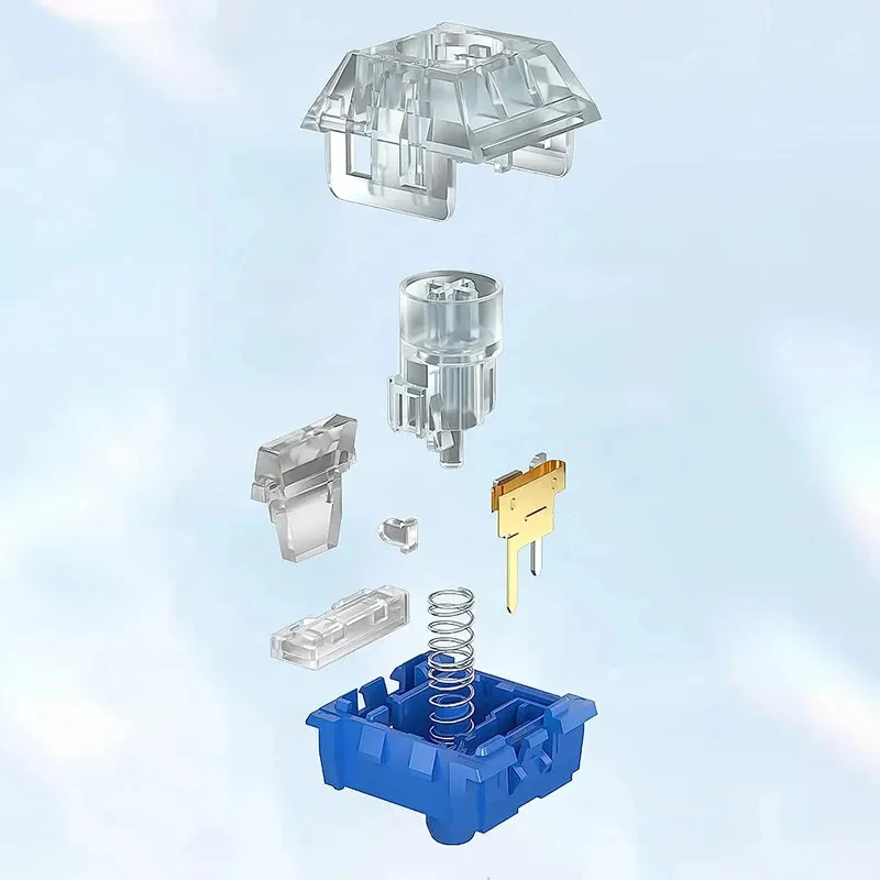 Kailh Deep Sea Pro Whale interruptores táctiles silenciosos interruptores lineales Island para interruptor de teclado mecánico lubricado - imagen 4