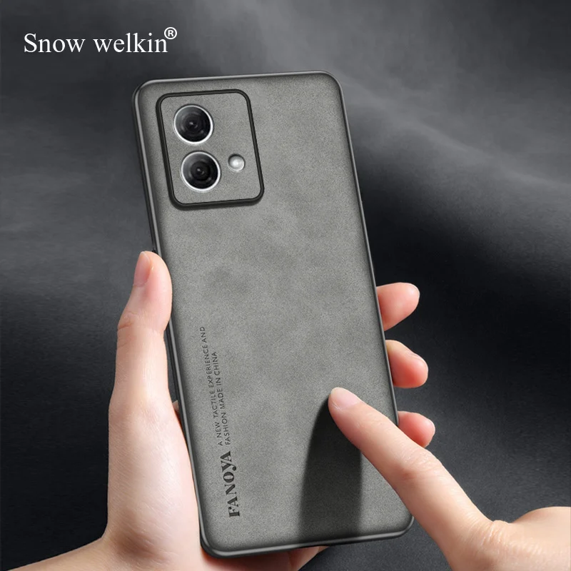 Funda de silicona de piel de oveja de lujo a prueba de golpes para Motorola Moto G04 G14 G24 G34 G84 G54 G04S G64 G64Y Power funda de teléfono - imagen 5