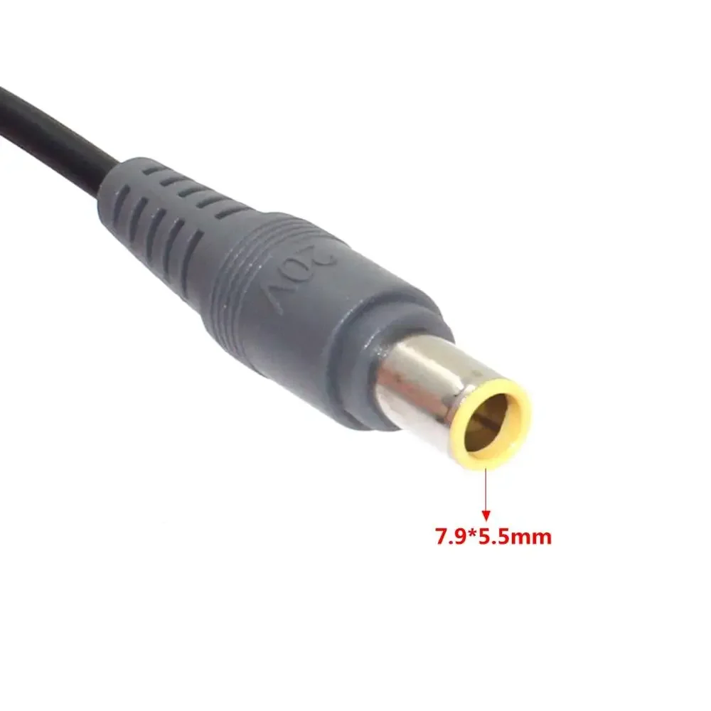Conector de alimentación para portátil, Cable de 7,9x5,5mm, CC, macho, para Lenovo Thinkpad E420, E430, T61, T60p, Z60T, T60, T420, T430 - imagen 2
