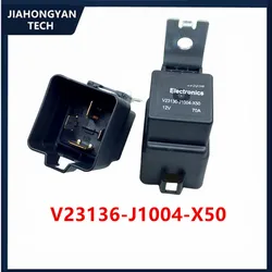 Tyco V23136-J1004-X50 Relé Automotriz 12V 70A, 4 Pines