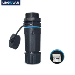 Extensor RJ45 Panel Montable Cat6 – Blindado IP68 para Red LAN Exterior