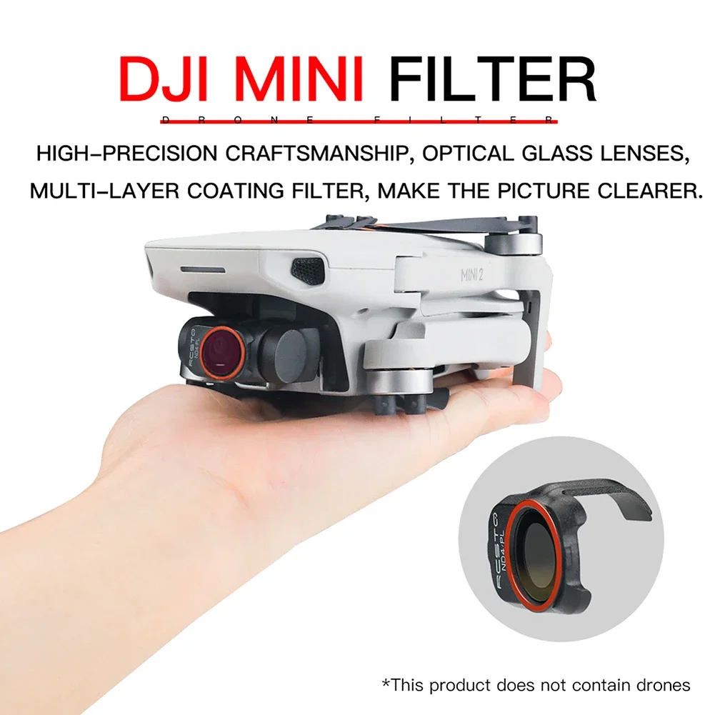 Filtro de lente de cámara DJI Mini 2 para Dron DJI Mavic MINI 1/2/SE, conjunto de filtros UV/CPL/4ND PL/8 ND PL/16ND PL/32 ND PL, accesorios nuevos - imagen 2