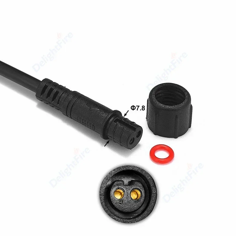 Cable de alimentación Pigtail impermeable macho hembra 20cm 22/20AWG cables de extensión IP67 Cable conector para altavoz Led Par luz mano - imagen 3