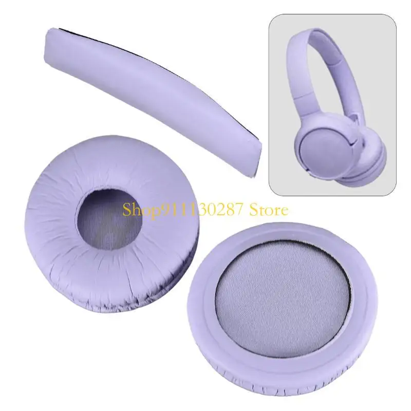 Diadema suave J1HC para aislamiento ruido y ajuste cómodo para auriculares JR300 T450BT T500BT, almohadillas para los oídos, - imagen 3