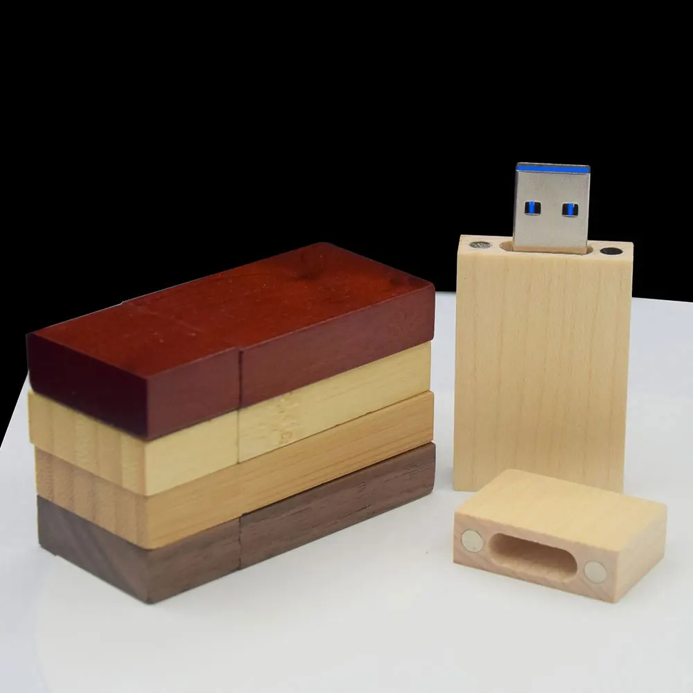 Unidad Flash USB 3,0 de alta velocidad, memoria de madera Natural, 64GB, 32GB, Redwood, 16GB, 8GB, fotografía de boda, regalo creativo - imagen 5