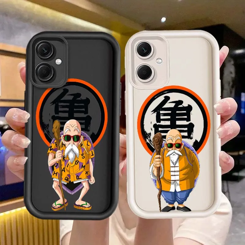 D-Dragon Ball Anime Master Roshi cubierta para Redmi Note 14 13 12 11 13R 12R 12T 11T Pro Plus caja de teléfono con escalera de ojos