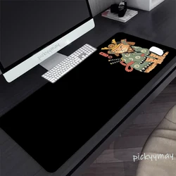 Alfombrilla Ratón Gato Samurái – Goma HD 900x400mm Negro
