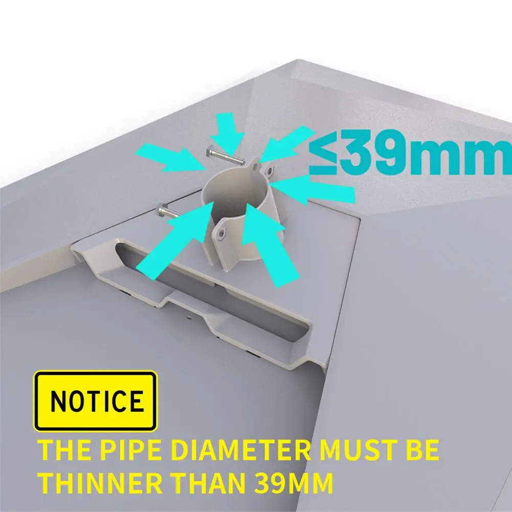 Adaptador de tubo para Starlink Gen 3, tubo redondo ABS, soporte de montaje en poste para placa Starlink V3, accesorios de soporte de montaje en techo - imagen 4