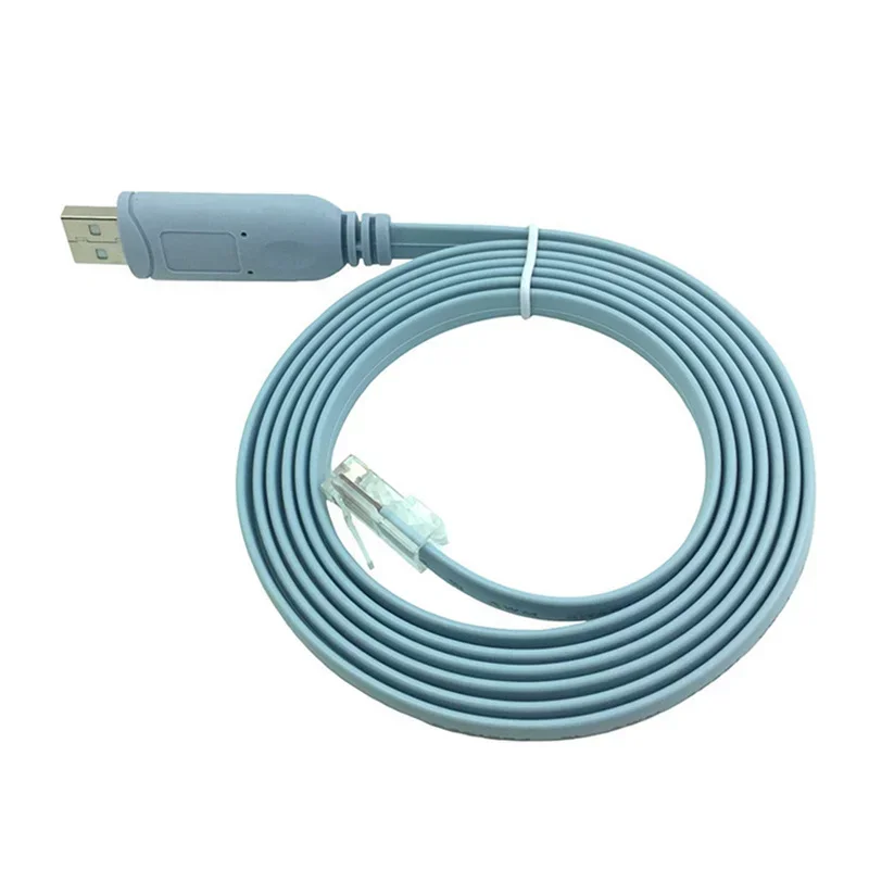 Cable de consola USB a RJ45, adaptador de serie RS232 para Cisco H3C, HP Arba 9306, Huawei Router, convertidor de vuelco, Cables de Control de interruptor - imagen 3