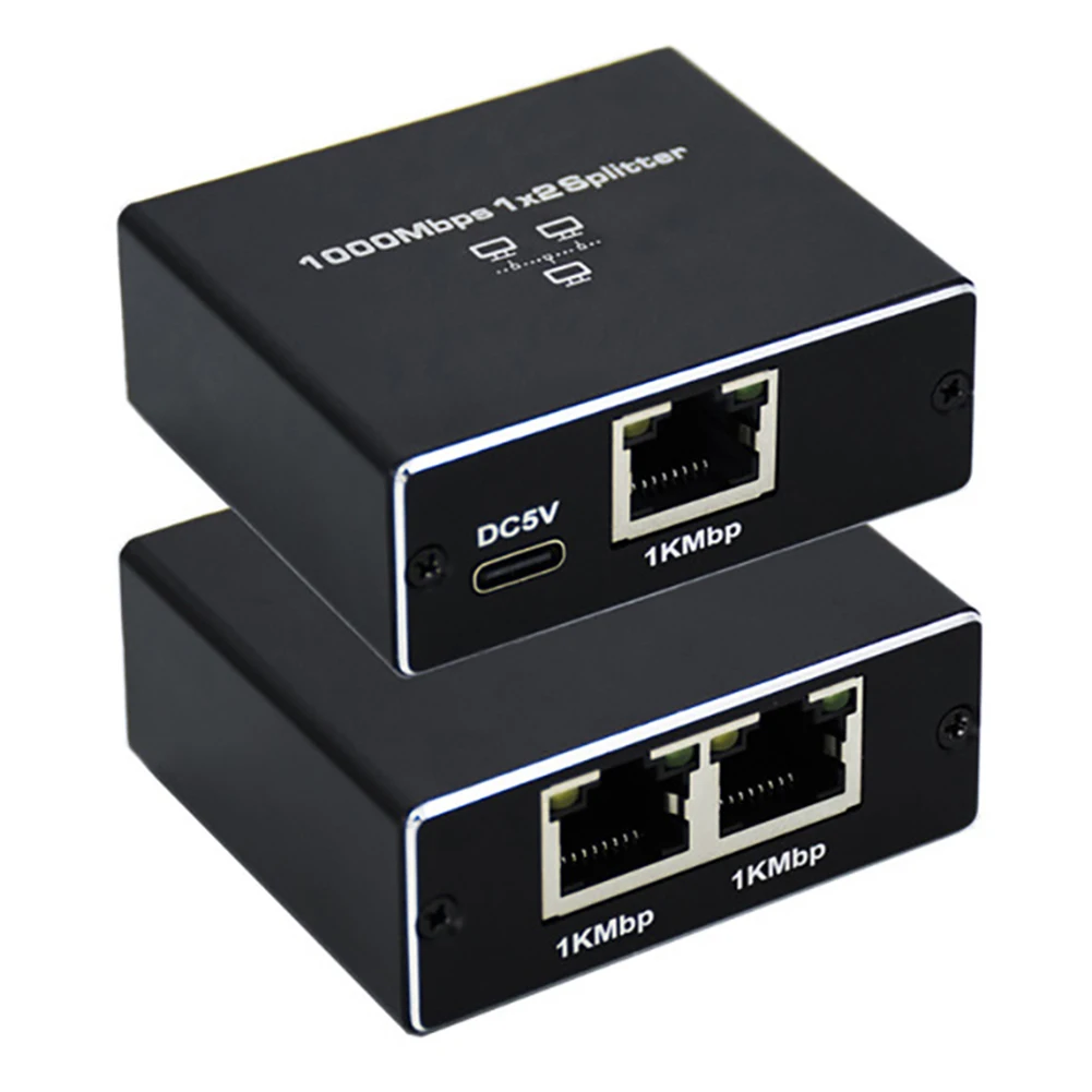 Divisor de red RJ45 de 1 a 2/1 a 3/ 1 a 4 con Cable de alimentación USB, divisor de Internet de 1000Mbps para Cable Cat5 Cat5e Cat6 Cat7 Cat8 - imagen 5