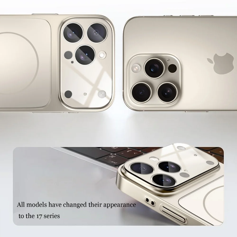 Funda Original Nano Glass Armor para iPhone 17 Air 16 15 14 13 Pro Max 17Pro magnética para Magsafe carga inalámbrica mate Coque - imagen 3