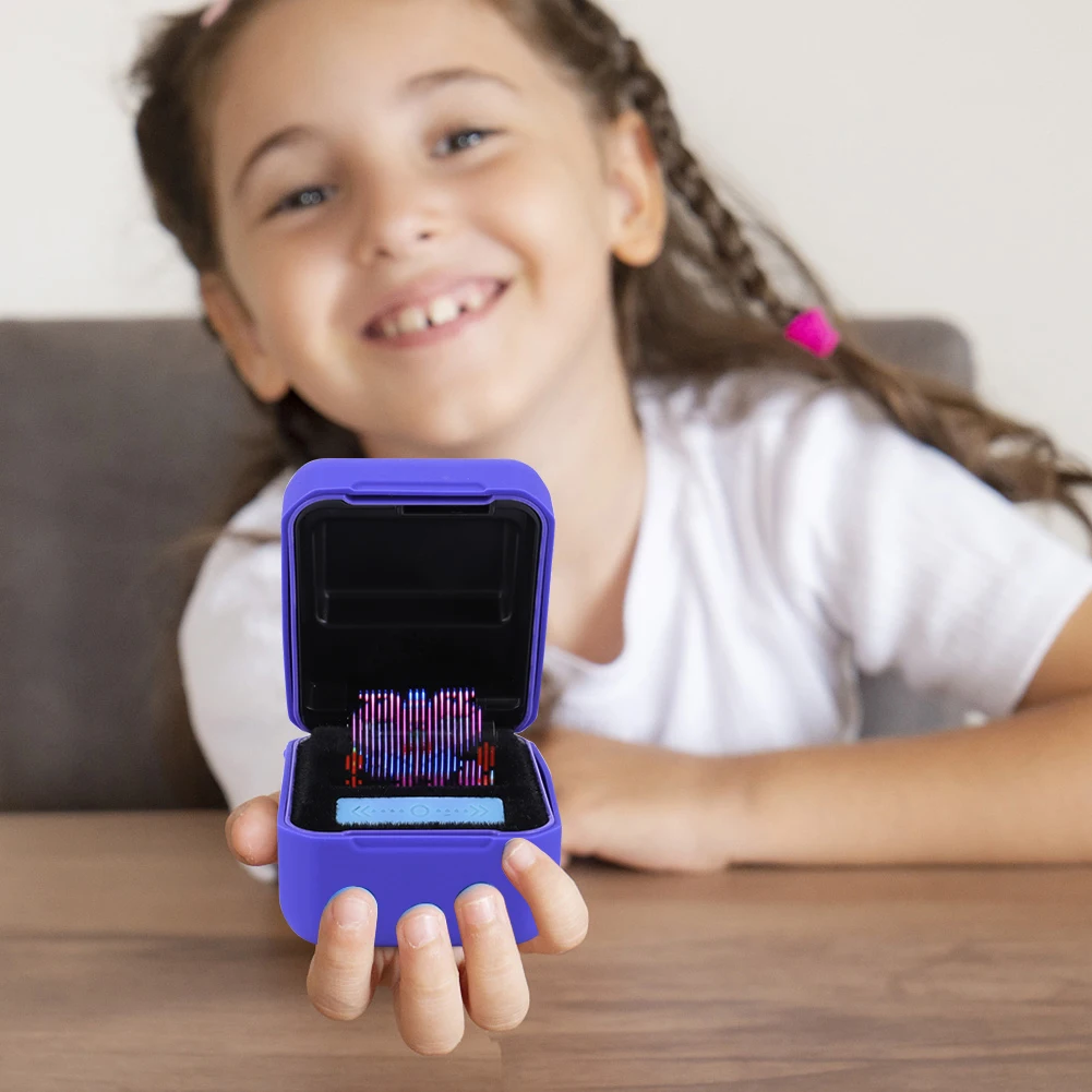 Funda de silicona para Bitzees, funda protectora Digital interactiva para mascotas, soporte de almacenamiento protector anticaída con cordón - imagen 4