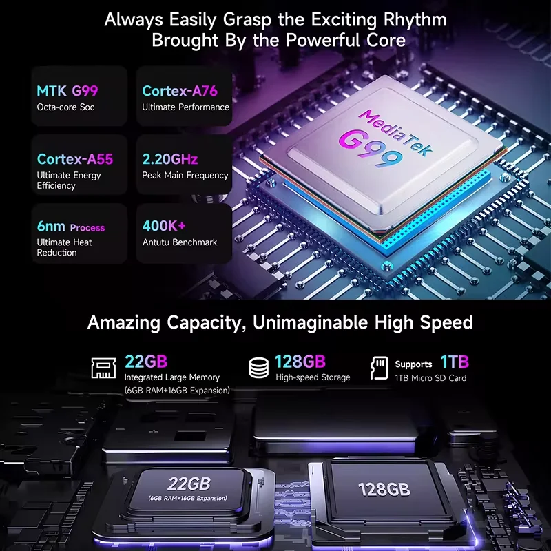 Bmax 11,4 "Tablet I12 Power Android 15 2,4 K 90 HZ pantalla Octa Core MTK G99 Max 22GB(6GB+16GB) RAM 128GB ROM 4G LTE Pad - imagen 3