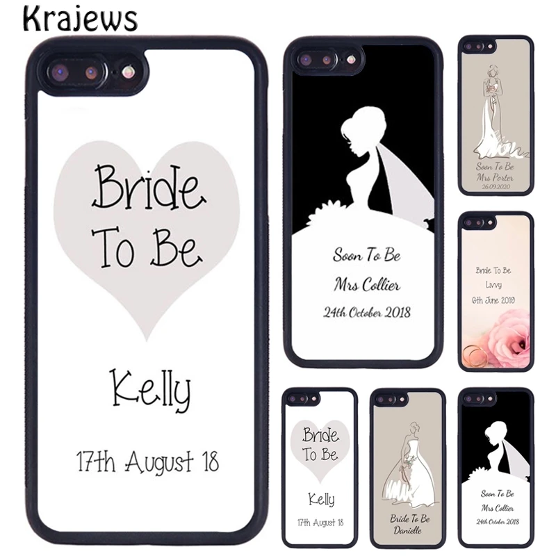 Krajews-funda de teléfono personalizada para boda, novia, solo para ser, para iPhone 17 Air 16 15 14 plus 11 12 13 Pro Max