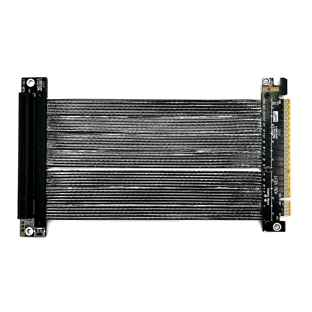 Cable de extensión de tarjeta gráfica PCIe 5,0 x16 para NVIDIA RTX50 Series AMD RX79xx Series PCIe 5,0 x16 Cable elevador Gen5 512Gbps - imagen 3