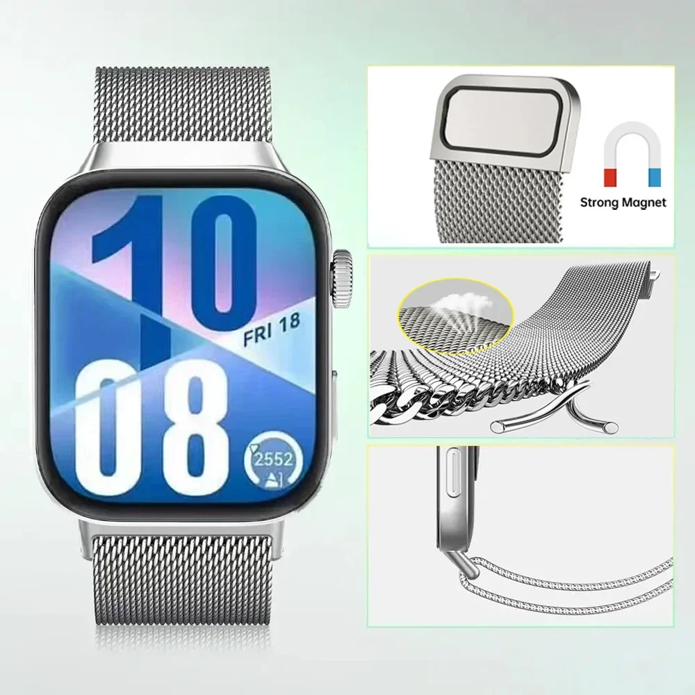 Correa de Metal para Huawei Watch Fit 4, pulsera Fit4Pro + funda de TPU, Protector de pantalla, bucle milanés para Huawei Watch Fit 4 Pro - imagen 4