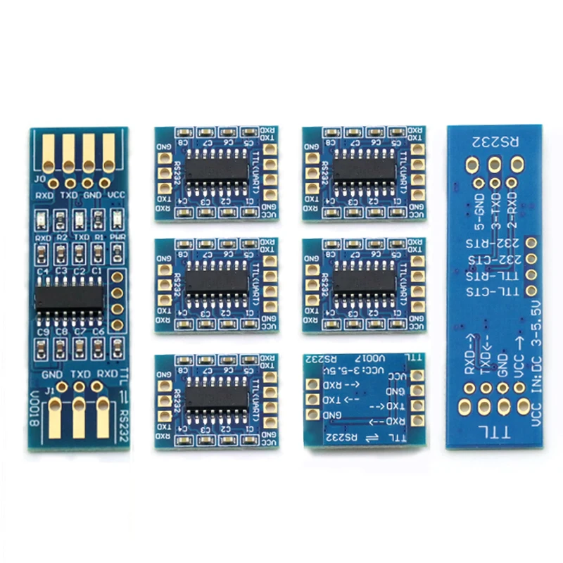 Módulo de puerto serie de placa de oro de hundimiento de alambre de cepillo RS232 SP3232 TTL a RS232 a TTL - imagen 3