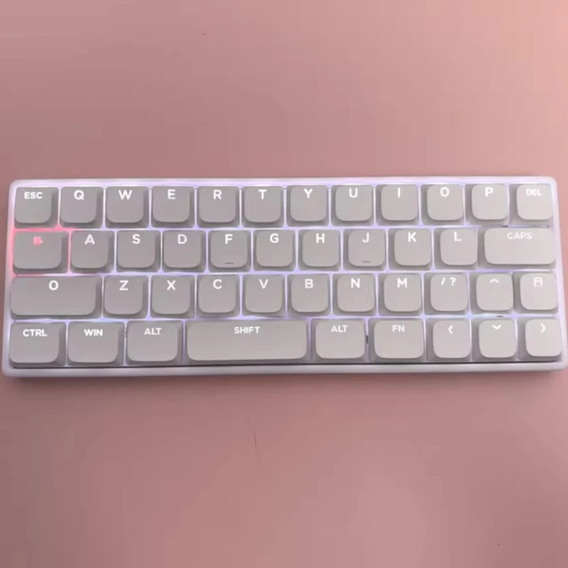 Kit de teclado de perfil bajo de 40 diseños, trimododo/doble modo, inalámbrico, Bluetooth, 2,4G, intercambio en caliente, RGB, e-sports, teclado de oficina para videojuegos, regalo