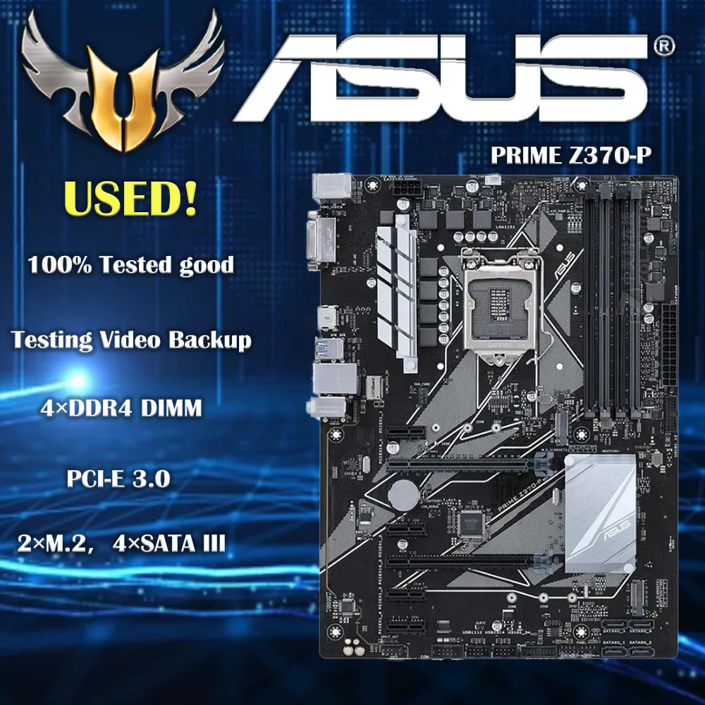 Placa base Asus PRIME Z370-P LGA1151 DDR4 64GB Core i7/i5/i3 PCI-E 3,0 64GB Intel placa base de escritorio Original
