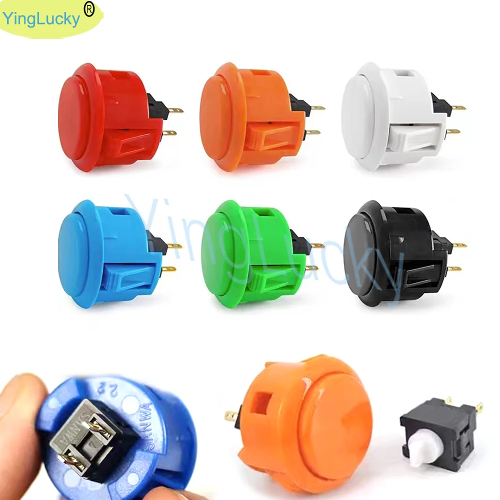 1 Uds. Botón sanwa Original OBSF 30 obsf24 botón de arcade 24mm 30mm interruptor Nintendo MAME raspberry pi botones de repuesto - imagen 2