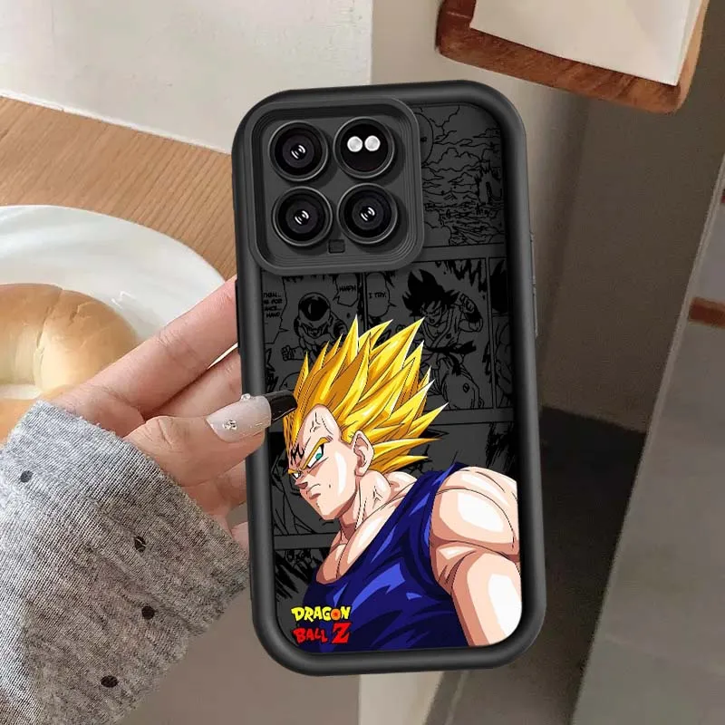 D-Dragon Balls Vegeta Anime Cover For Xiaomi Mi 17 15 14 13 12 14T 13T Pro Max Lite Eye Ladder Phone Case - imagen 3